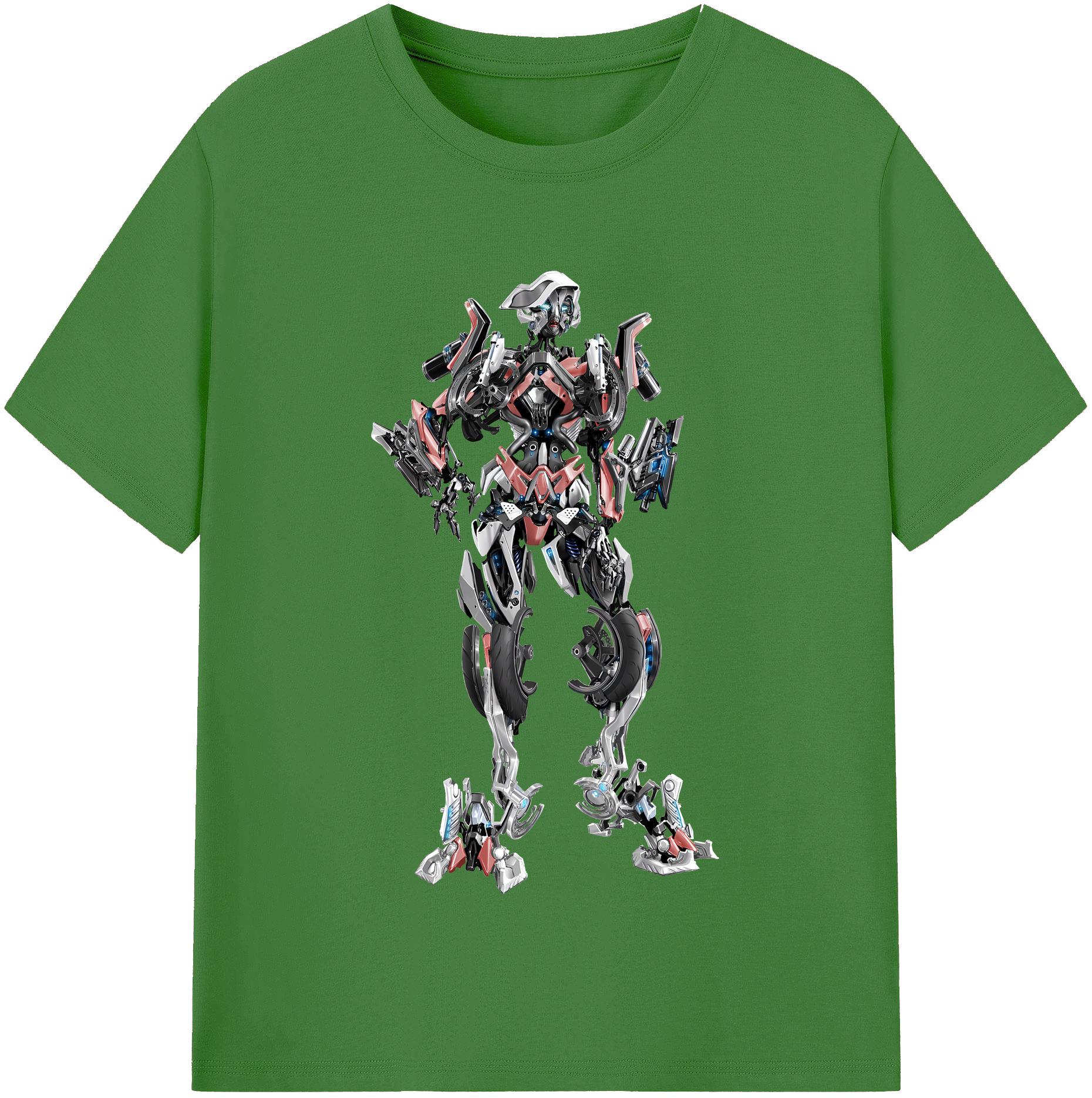 （画像用） Transformers トランスフォーマー レディースカジュアルプリントTシャツ（綿100％）